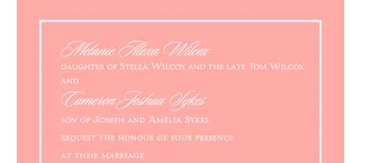 invitation wording