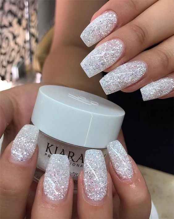 shimmering nails