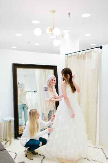 Who’s helping you say yes to the dress? How many people will be in your dress shopping crew?