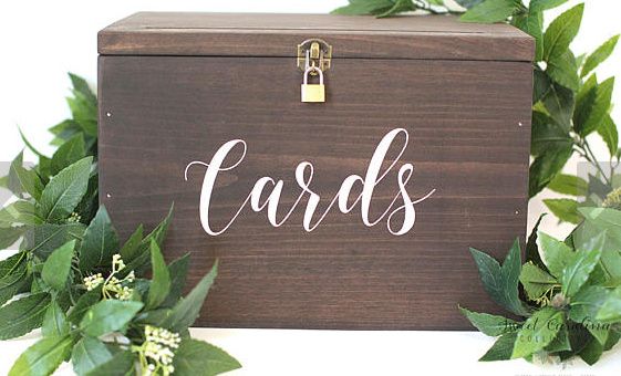 Locked card box- tacky or practical? 1