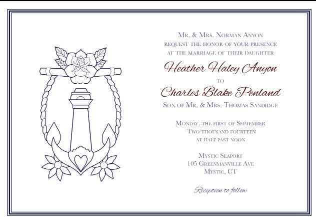 White wedding invites