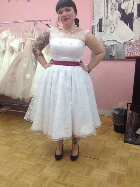 Can I see some short dresses? Did you try one on? Buy one?