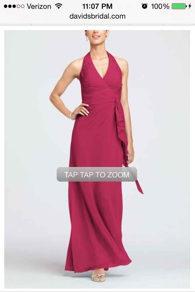 Do these dresses look okay with each other? (pic)