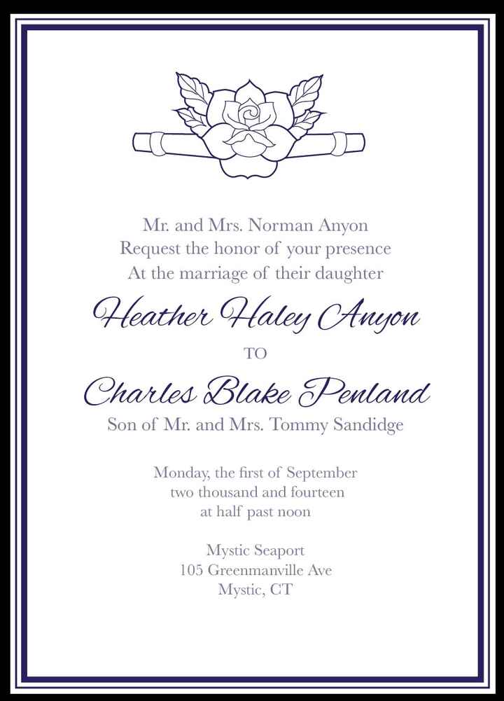 Invitation opinion