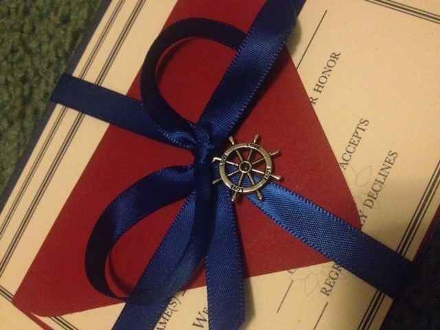 I put my Tiffany bow tying skills to use (my invite came today)