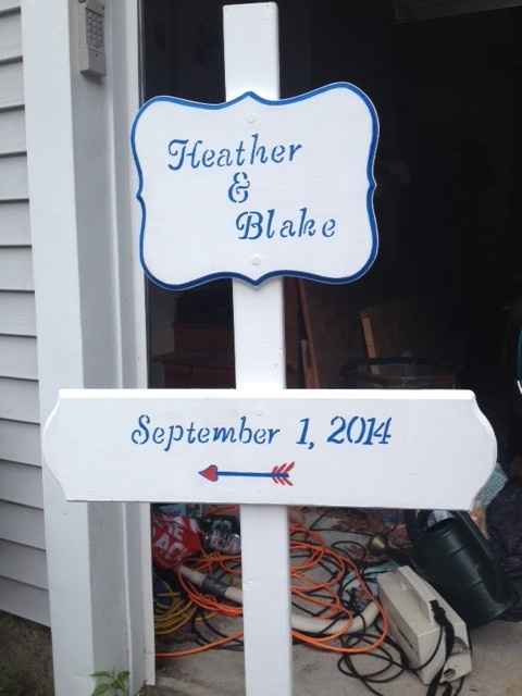 Finished my DIY wedding sign