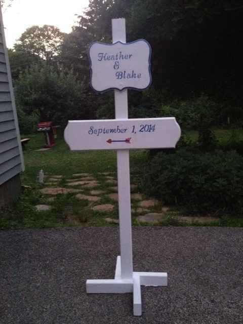 Finished my DIY wedding sign