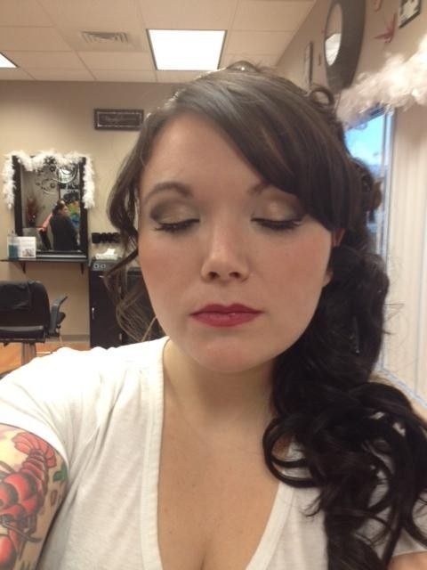 I finally tried on my dress! (added hair/make up trial pics)