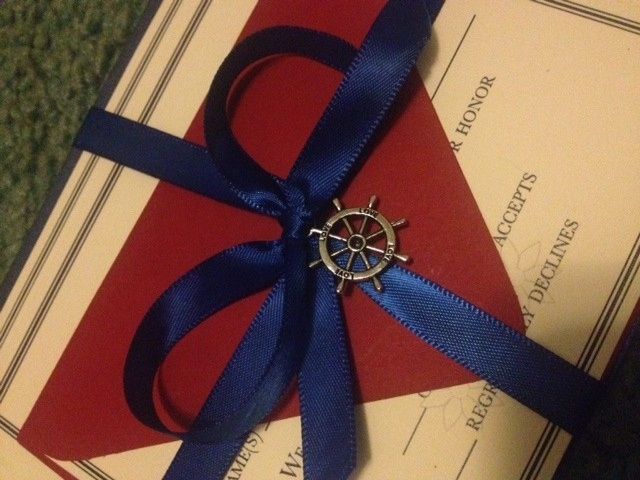 I put my Tiffany bow tying skills to use (my invite came today)