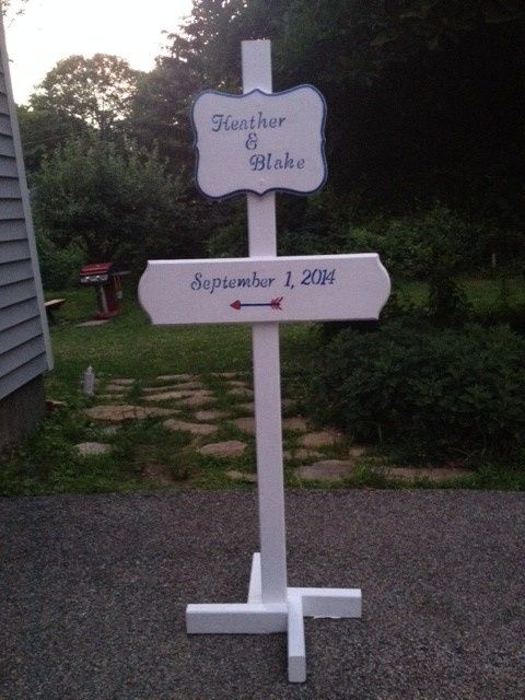 Finished my DIY wedding sign