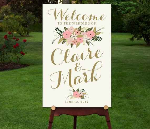 Wedding Welcome Sign anyone?