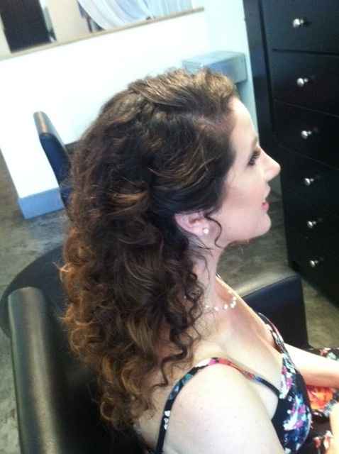 Hair/Make-up Trial -- Naturally curly hair