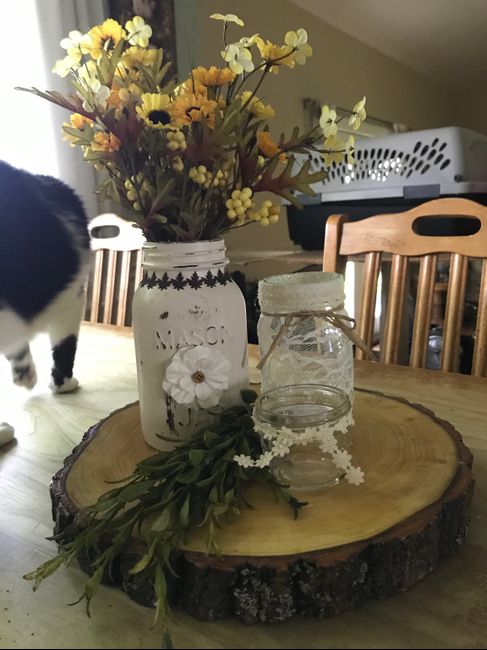 Barn Wedding Centrepieces - 1