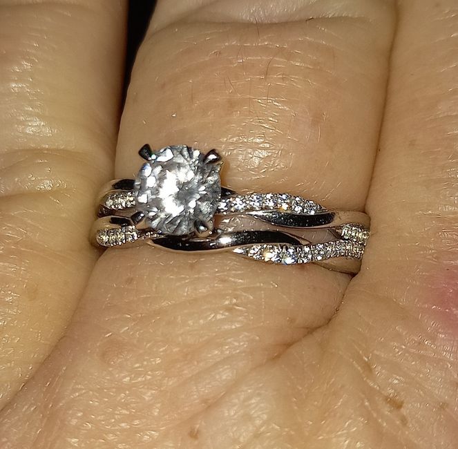 CZ engagement ring - 1