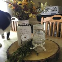 Barn Wedding Centrepieces - 1