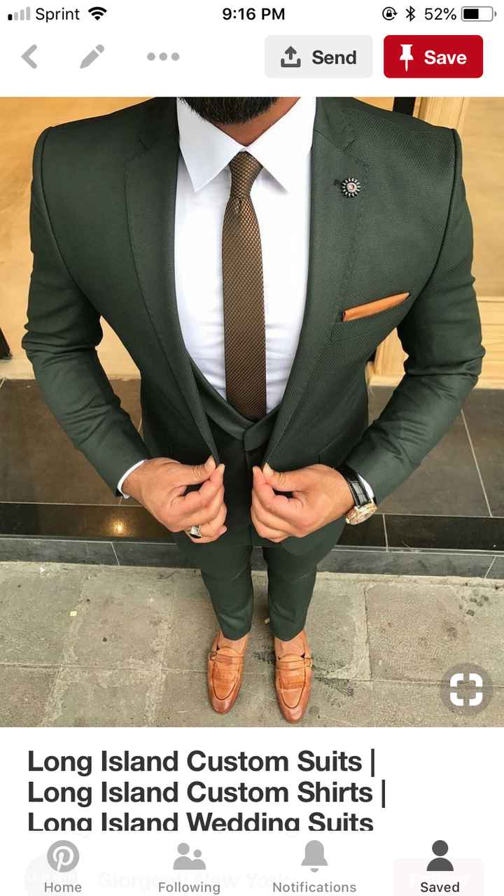 green suit