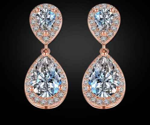 Rose Gold Dangly Gauges