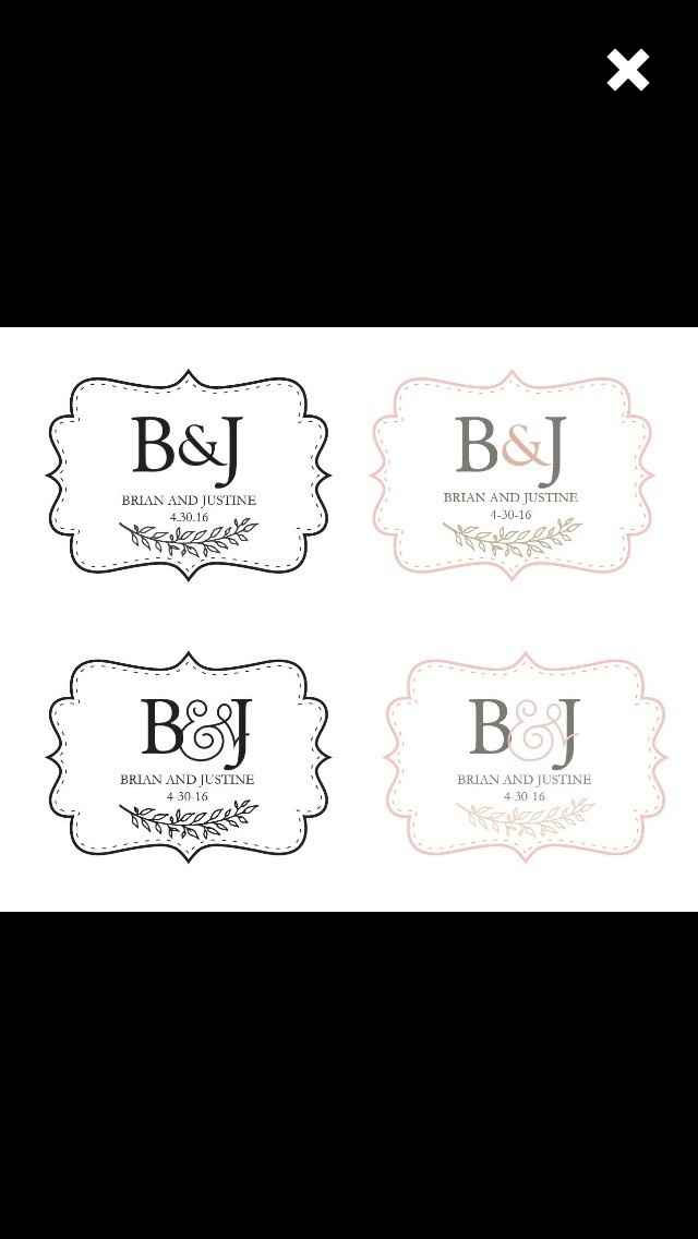 Suggestions? Wedding "logo".