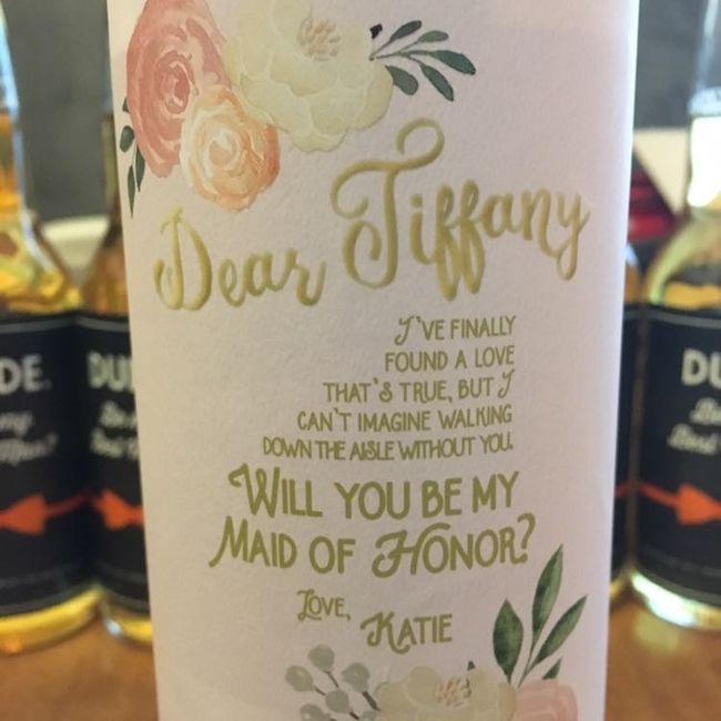 Bridesmaids proposal boxes