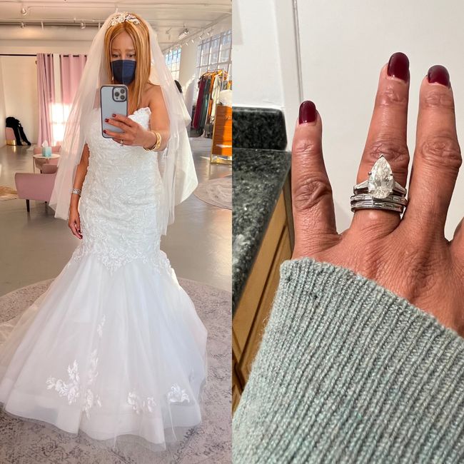 Share Your Wedding Gown and Rings 1