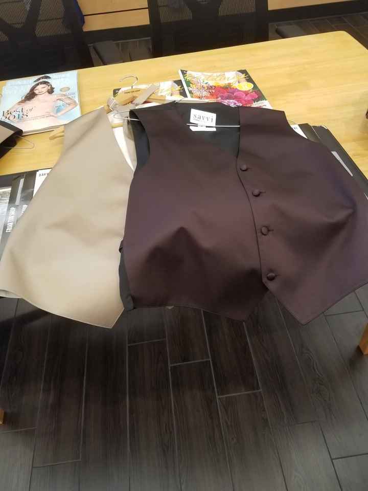 Groomsmen Vests - Country Wedding - 1