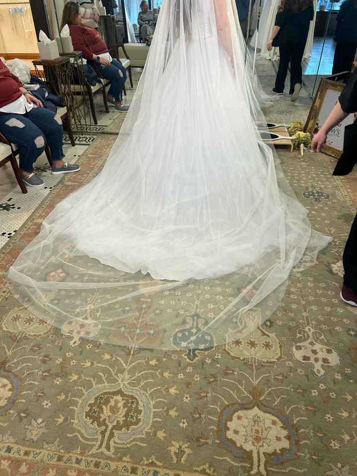 White veil with ivory dress? - 1