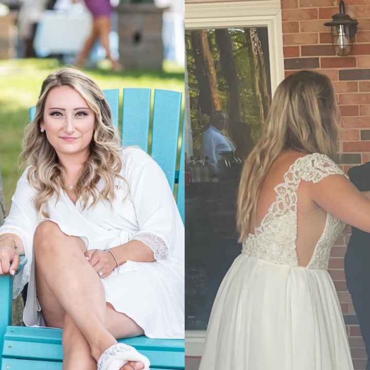 Brides that wore your hair down, did it last? - 1