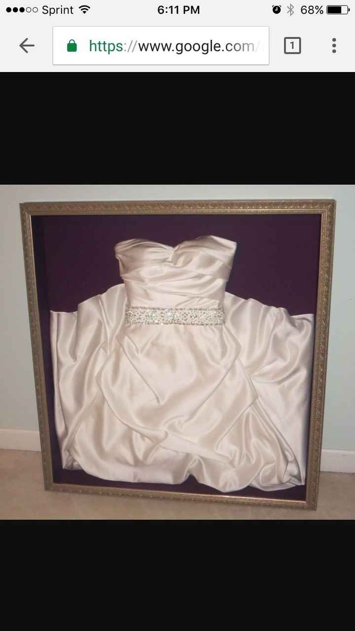 After the wedding- what to do with my dress?