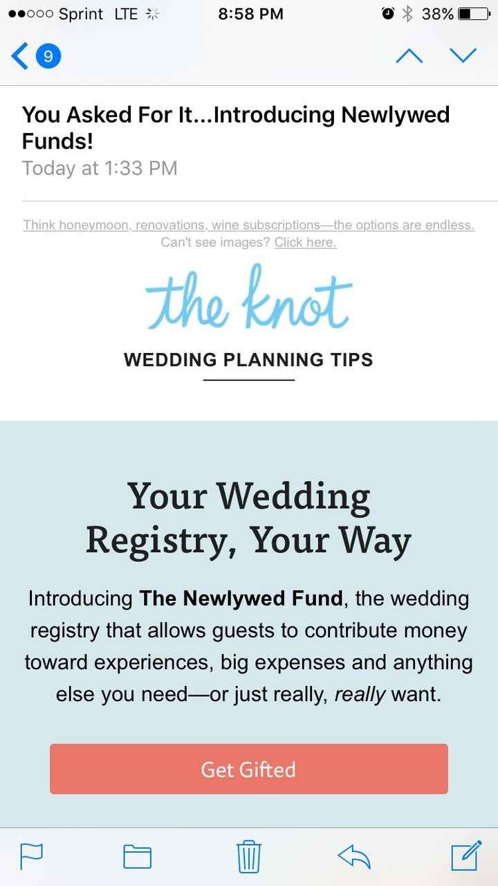 Did anyone get this email from the knot today?