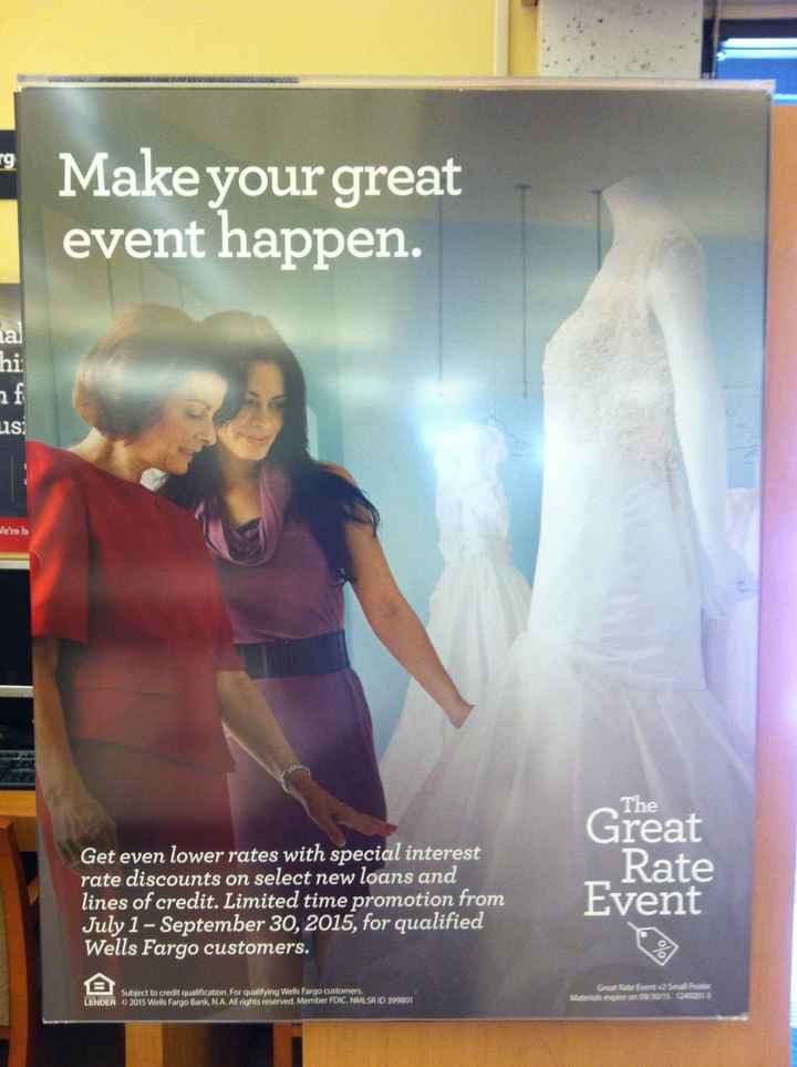 take a loan out for the wedding!!