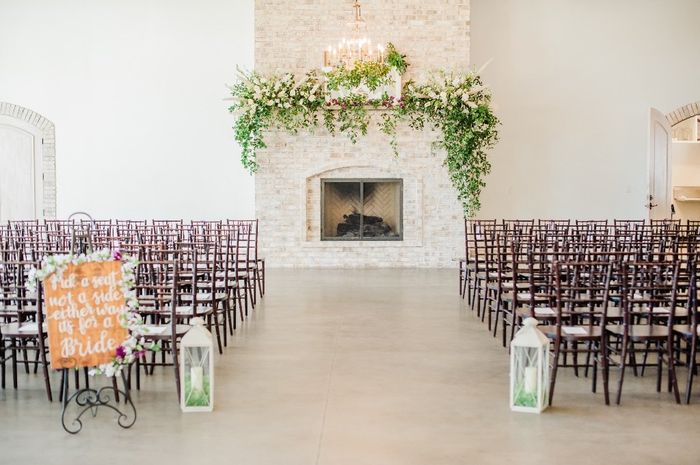 The ceremony space. 
