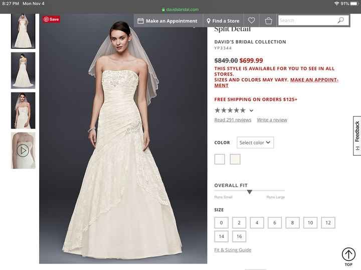 Front of my dress