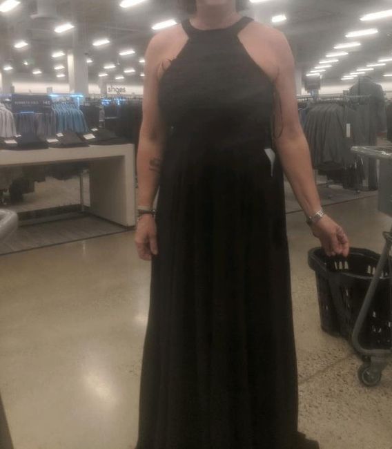 Mom picked a dress similar to mine. 2