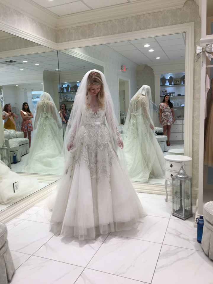 Here’s the dress, veil suggestions?! - 1