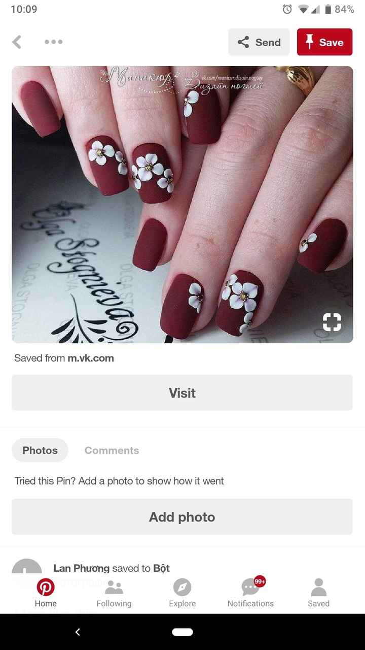 How are you getting your nails done for your wedding day? - 1