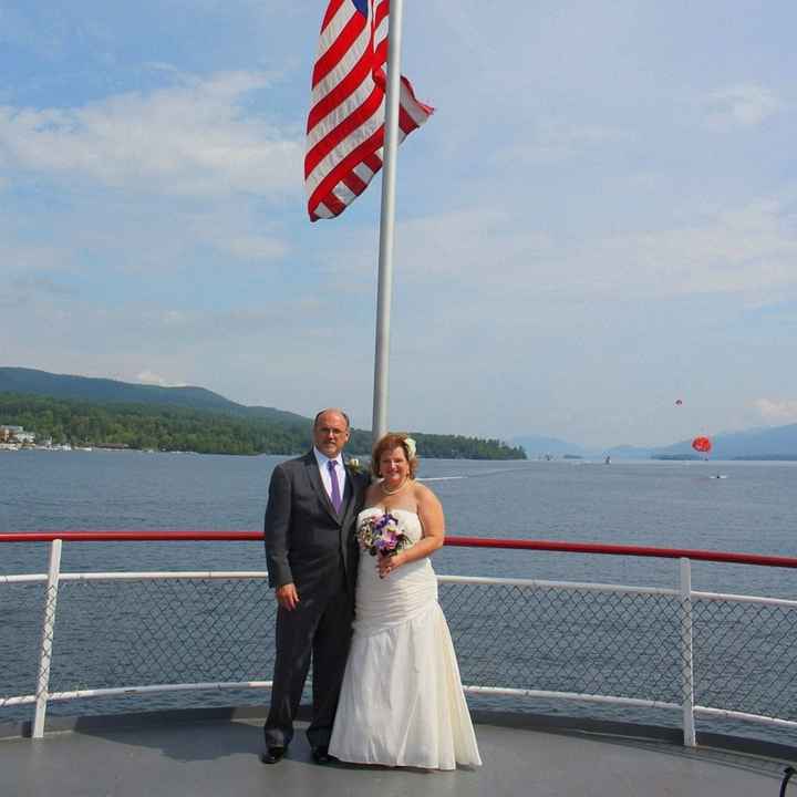 Well I'm married!  wooo woo !  this old broad still has some life in her!