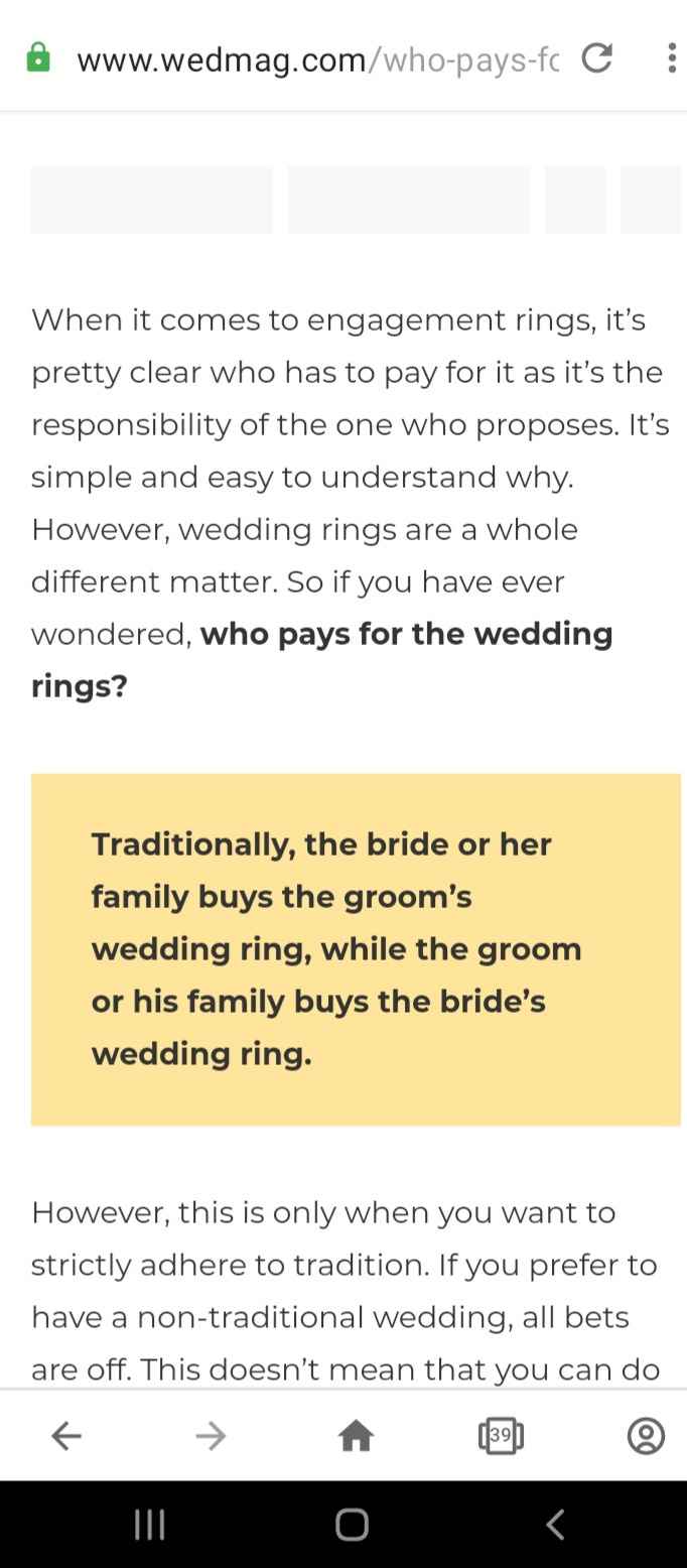 Who buys the rings? 1