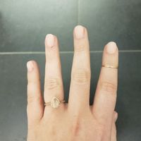 Who has a rose gold ring? - 1