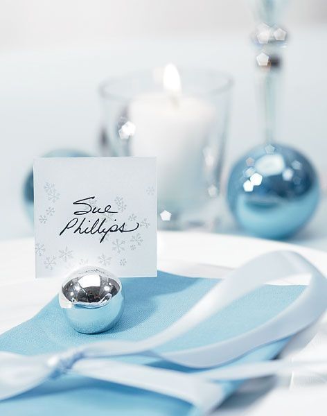 ornament place card