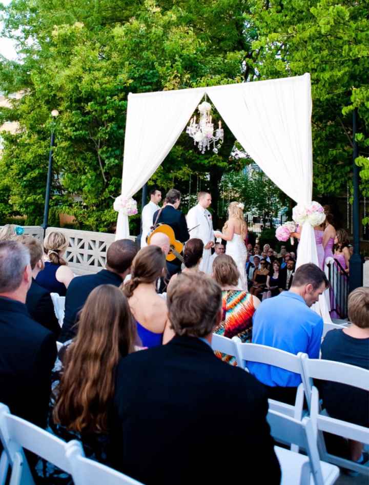 Ceremony decor that will work indoor and outdoor - 2