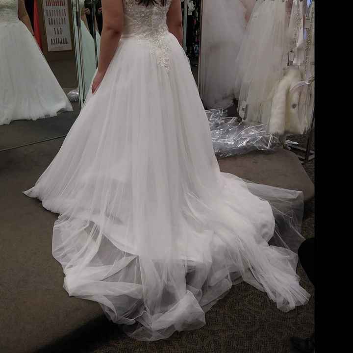 Amount of bustles - David’s bridal - 1