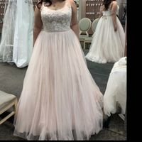 Blush wedding dress - 1