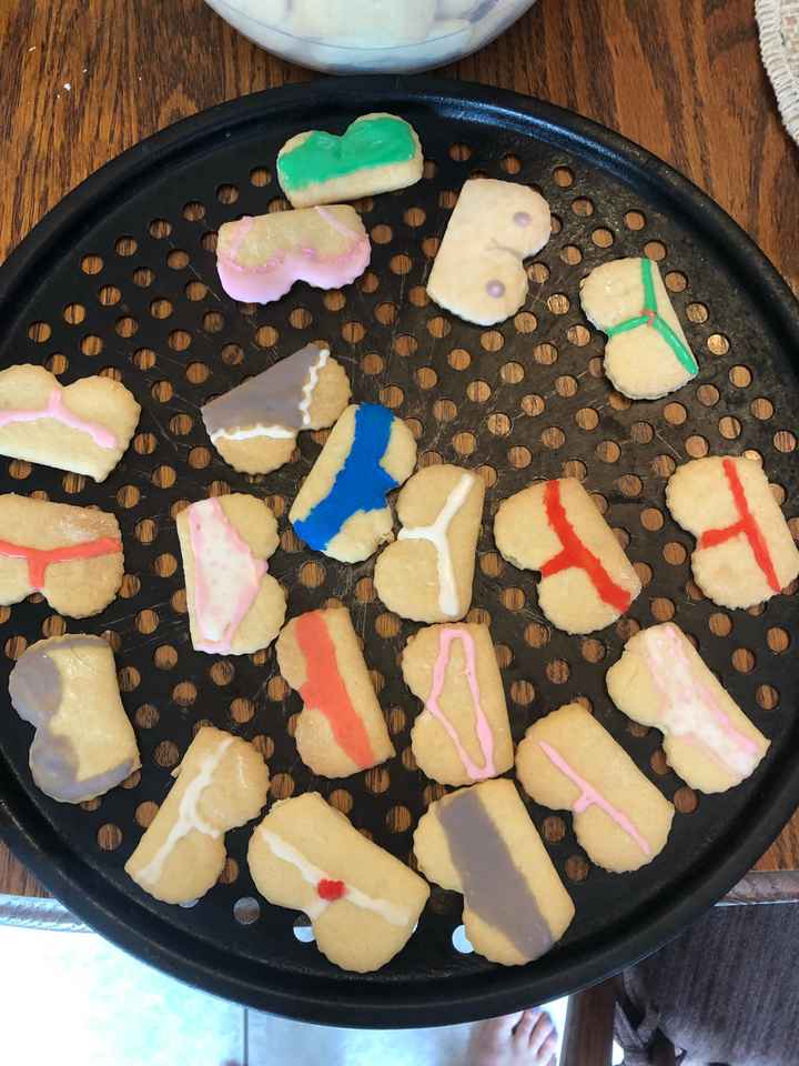 Lingerie shower cookies - 1