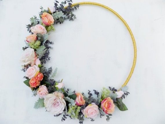 Bridesmaid Flower Hoop