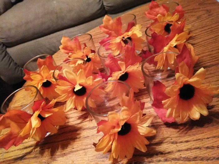 Votive candle holders for centerpieces