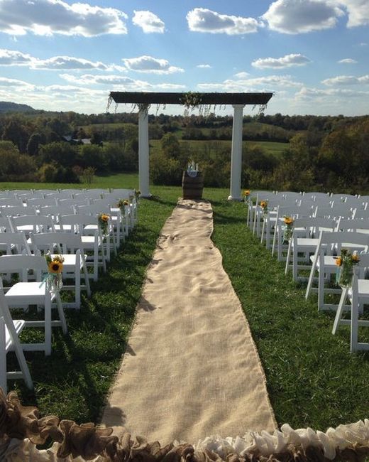 "Scenic" Backdrop at Ceremony Space