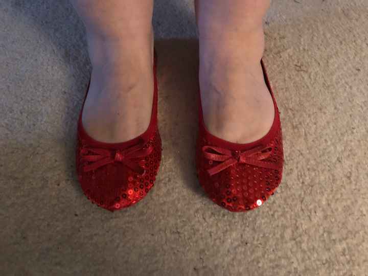 Any colorful or unique shoes you wore under your wedding dress? - 3