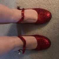 Any colorful or unique shoes you wore under your wedding dress? - 1