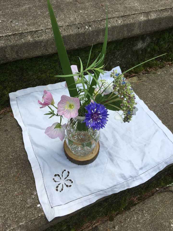 DIY centerpieces in progress