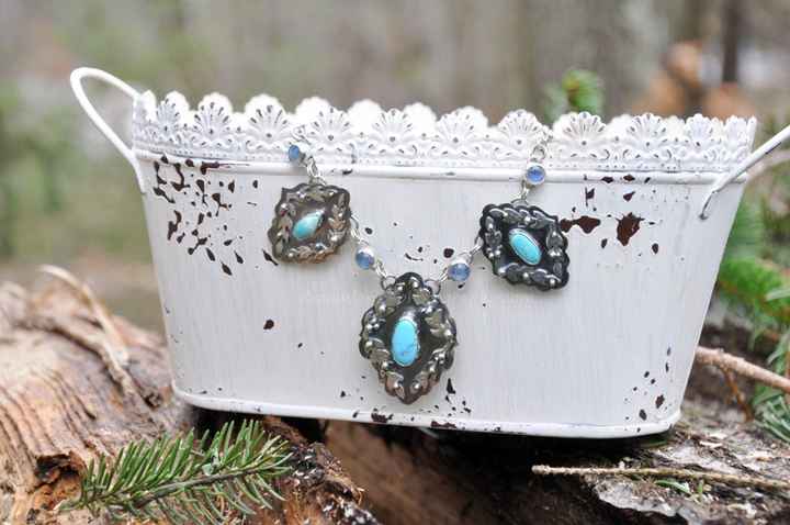 Turquoise & moonstone